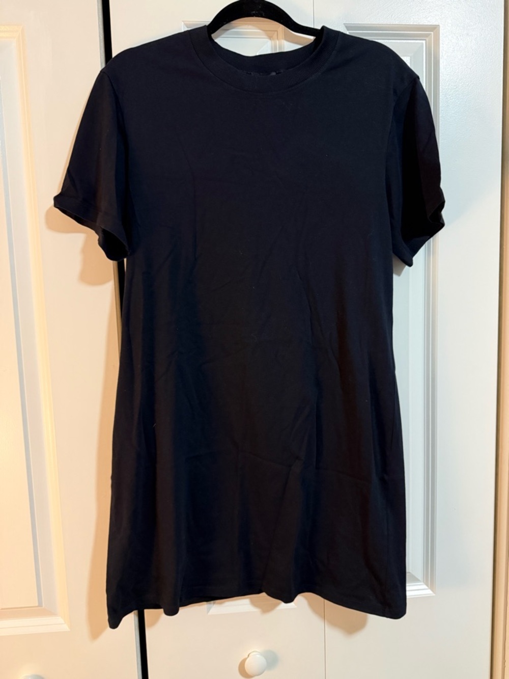 Express Black Crewneck Tee Dress with Tag